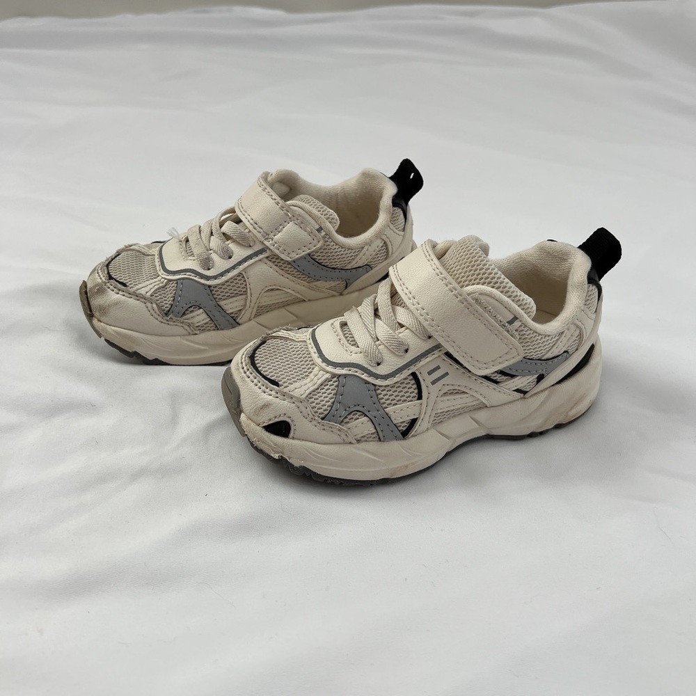 Zara Chunky Mesh Sneakers in Creamy Neutral Color Toddler